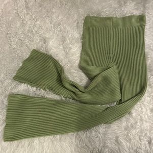 Soft Flared Green Pants